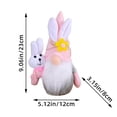 thumbnail image 2 of Easter Gnomes Decorations Bunny Spring Rabbit Plush Scandinavian Faceless Dwarf Handmade Elf Gift for Table Ornament Home Decor, 2 of 2