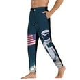 thumbnail image 3 of Kdxio Astronaut With USA Flag Pattern Joggers,Sweatpants for Men with Pockets-Small, 3 of 5