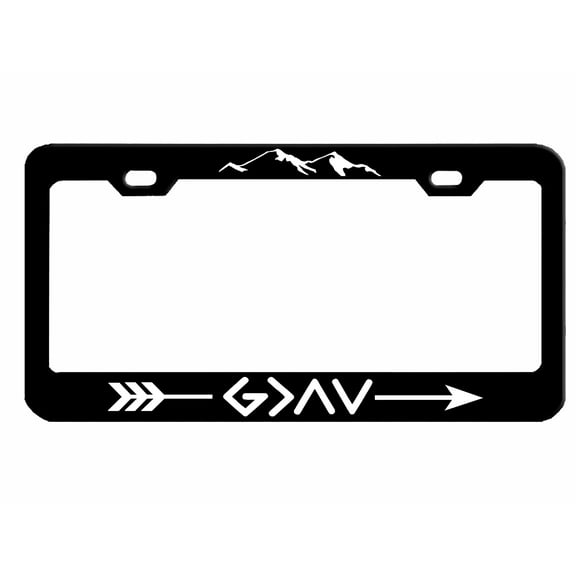 God is Greater Style Heavy Duty Metal License Plate FrameCar Accessories Car Tag Holder Cover