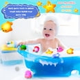 thumbnail image 7 of sixwipe 8 Pack Light Up Bath Toys, Water Activated LED No Hole Pool  Toys Set, Glowing Flashing Cartoon Animals Design for Toddlers 3+, Bath Time & Pool Party Fun, Gifts for Kids Boys Girls, 7 of 7
