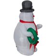 thumbnail image 3 of Gemmy Industries 251654 Airblown Inflatable Frosty Holding A Wreath, 3 of 3