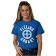 thumbnail image 4 of Feeling Cranky Bicycle Crank Cyclist Plus Size Crewneck Graphic Tee Shirt Brisco Brands 2X, 4 of 5