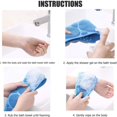 thumbnail image 4 of Cepillo de silicona para baño y cuerpo, limpieza de espalda, exfoliante corporal, toalla de ducha de baño, cinturón depurador de silicona para lavado corporal para hombres y mujeres Jormftte CPB-DE-WX200-2, 4 of 5