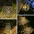 thumbnail image 3 of 4PCS LED Solar Lights Replacement Top Solar Lantern Solar Panel Powered Lantern Lid Lights for Outdoor Pathway Yard, 3 of 8
