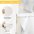 thumbnail image 3 of No Hook Shower Curtains with Snap-in Liner Set, Marble Yellow Waterproof Hotel Style Bathroom Shower Curtain, Modern Abstract Ink Painting Luxury Breathable Mesh Top Window Bath Curtains 66''x72'', 3 of 9