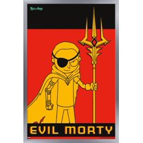 Rick And Morty - EVil Morty Wall Poster, 14.725" x 22.375", Framed