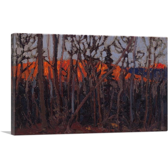 ARTCANVAS Algonquin Park Fall Canvas Art Print by Tom Thomson - Size: 18" x 12" (1.50" Deep)