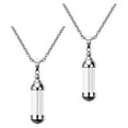 thumbnail image 4 of 2 Pcs Collier Pendentif en Verre Ouvrable pour Femmes et Hommes, 4 of 8