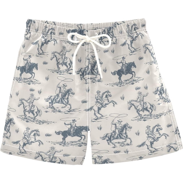 Boys Swim Trunks Beach Board Shorts Quick Dry Toddler Swimsuit Bathing Suits with Mesh Lining