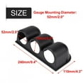 thumbnail image 2 of Triple Gauge Pod, Gauge Pod, Convenient To Use High Reliability Boat Truck For Auto Motorcycle, 2 of 8