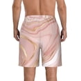 thumbnail image 3 of Naloa Rose Gold Glitter Splatter Men's Beach Shorts, Surfing shorts, Swim trunks, Quick Dry Swim Trunks for Surfing Beach Fun - 3X-Large, 3 of 9