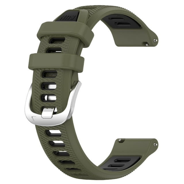 Bracelet ForeRUNNER 22 mm Convient pour Forerunner265 Bracelet Bicolore 265 Couleur Mixte Boucle Officielle en Acier