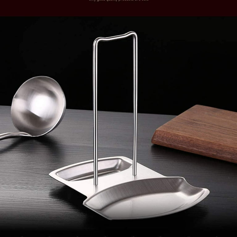 Cook N Home Stainless Steel Spoon and Lid Rest Stand Holder Rack