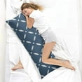 thumbnail image 3 of 20x54 Plaid Body Pillow Cover with Invisible Zipper - Soft Full-Length Support Pillowcase for Sleeping, Maternity & Office - Machine Washable Checkered Pillow Protector, 3 of 3