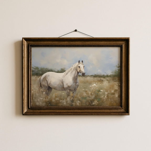 Vintage Horse Wall Art Vintage Horse Print Rustic Horse Western Wall Art Farmhouse Home Decor Western Art Prints Poster, Unframed Poster Size 8x12 F03.1.15l820
