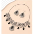 thumbnail image 4 of TAZAG Fashion Retro Hollow Spike Temperament Exaggerated Necklace Earring Jewelry 2-piece Set, 4 of 4