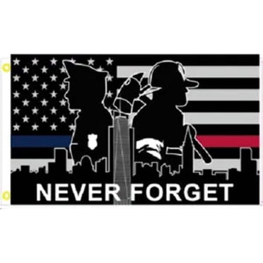 3x5 Blackout Thin Blue Line American Flag – 100D Polyester, Tactical, SWAT/Police