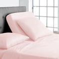 thumbnail image 2 of CCNY Top Split Flex Sheet Set for Adjustable Bed 28" Split Head Queen Blush 1000 TC Egyptian Cotton 4pc fits upto 18" Deep Pocket, 2 of 8