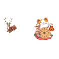 thumbnail image 1 of Figuras de renos,Figuras de reno,alce,ciervo,estatua,decoración del hogar,Reloj de pared,Reloj de pared silencioso para amantes de los gatos,Bonito reloj de pared para dormitorios infantiles., 1 of 8