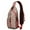 Beige Christmas Character, variant on Sling Backpack,Beige Christmas Character Pattern Crossbody Bag with Water Bottle Holder,Waterproof Sling Bag for Men/Women with Chest Phone Holder for Hiking,Travel