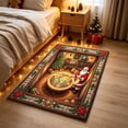 thumbnail image 2 of Cififendec Oversized Christmas 3D Visual Area Rug, 31.5"×19.68", Vintage Santa Themed Embossed Floor Mat for Xmas Living Room Floor Laying, 2 of 7