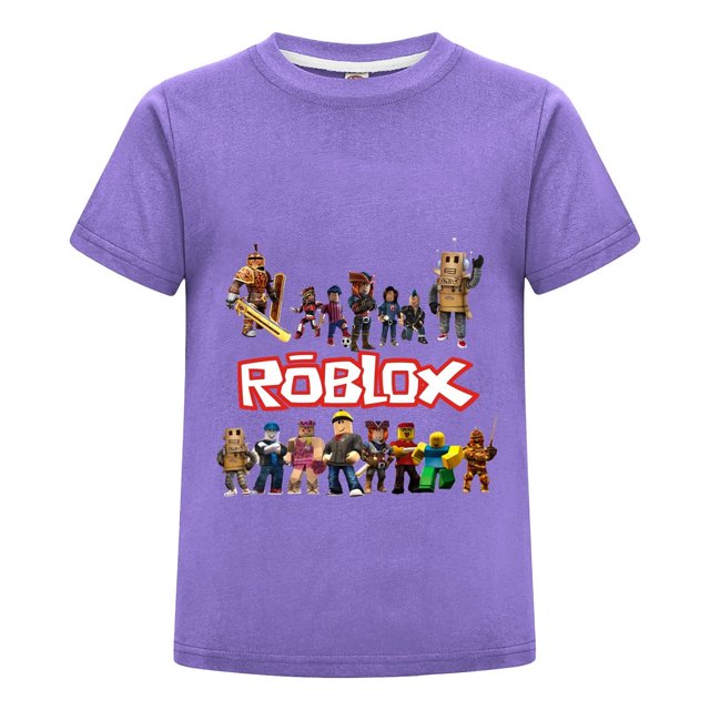 Camiseta Gamer de Roblox para Niños de 5 a 12 Años, Playera de Algodón Infantil con Estilo Casual, Ideal para Verano y Eventos