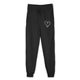 thumbnail image 3 of FNFYFH Women's Fleece Lined Joggers High Waisted Thermal Hiking Pants Cold Weather Sweatpants with Pockets, 3 of 4