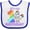 White and Royal, variant on Inktastic It's My 1st Birthday Unicorn Boys or Girls Baby Bib