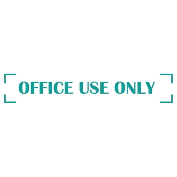 Printtoo Office Use Only Self Inking Rubber Stamp Pre-Inked Office Stamp- Home Office Business Stationery, Green- 42 x 9 mm