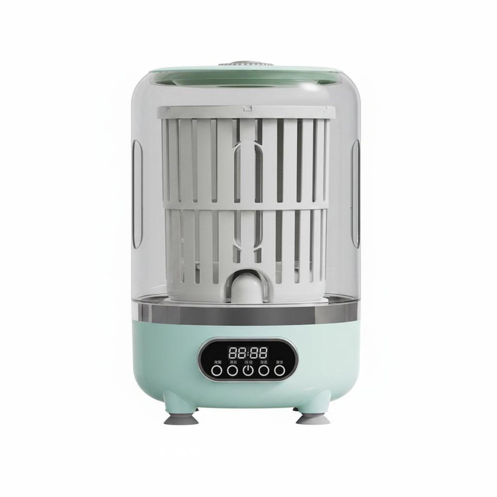 predolo Underwear Washer Wireless Sock Washer Easy to Carry Portable Mini Washing Machine for Dorm, Small Laundry, Green