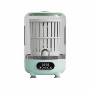 Predolo Sous-vêtements Lave-chaussette sans fil Facile à transporter Portable Mini laveuse pour dorme, Petite blanchisserie, Vert