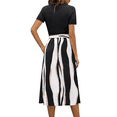 thumbnail image 5 of UVN Summer Dresses for Women Short Sleeve Ribbed Casual Midi Dress Ladies Floral Print Sundress with Pockets, 5 of 9