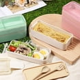 thumbnail image 5 of Stackable Bento Lunch Box with Multi Layer Food Containers and Clear Lid for Work School Travel Meal Storage, 5 of 6