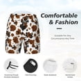thumbnail image 3 of Balery Cow Tie Dye Bañador para hombre, shorts de playa de secado rápido con entrepierna y forro de compresión-XX-Large, 3 of 6
