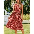 thumbnail image 3 of Vestido de verano Zeagoo Vestido sin mangas a media pierna sin mangas con estampado floral, 3 of 8