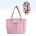 thumbnail image 2 of ibiyuan Crossbody Bags For Women Zipper Quilted Laptop Shoulder Tote Bag for Women, Spacious Designer Carryall Purse for Daily Work Travel Use Gifts For Her, 2 of 5