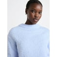 thumbnail image 4 of Free Assembly Women's Mock Neck Wedge Sweater with Long Sleeves, Sizes XS-XXL, 4 of 4