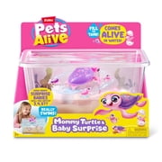 Pets Alive Mommy and Baby Turtle Surprise, Nurturing Play Interactive Electronic Pet, Realistic Pet Playset by ZURU for Kids Ages 3+