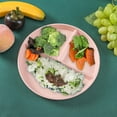 thumbnail image 2 of Binwennn Tapis de Table Ensemble de Tapis d'Assiette Rond Assiette de Rivière Ensemble de Compagnons Assiette à Trois Compartiments Assiette de Repas Réductrice Paille de Blé Automne Assiette Ménagère Assiette à 3 Compartiments Assiette Spéciale Assiette pour Enfant, 2 of 5