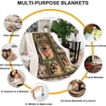 thumbnail image 6 of German Shepherd Blanket, Fleece Throw Blanket for Couch Bed, Soft Cozy Lightweight Warm Flannel Blankets and Throws for Sofa Living Room Decor, 50" x 60" Throw Size, 6 of 6