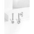 thumbnail image 5 of 14k White Gold 5/8Ct TDW Lab Created Diamond Dangle Earrings for Women (H, VS), 5 of 6