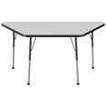 thumbnail image 3 of ECR4Kids 30in x 60in Trapezoid Everyday T-Mold Adjustable Activity Table Grey/Black - Standard Ball, 3 of 4