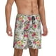 thumbnail image 2 of Balery Roses Mixed Zebra Pantalones cortos de pijama de punto de algodón para hombre con cinturilla y bolsillos-Large, 2 of 6