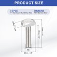 thumbnail image 2 of Uxcell 5Pcs M8x35mm T Slot Bolts Drop-in Bolt T Shape Stud Sliding Screw Silver, 2 of 6