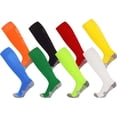 thumbnail image 2 of Calcetines de fútbol con rayas blancas y negras para hombres, adolescentes, niños y niñas, hasta la pantorrilla, de béisbol, rugby, deportivos, para mujeres y niñas, 2 of 5