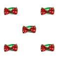 thumbnail image 3 of QualitChoice Christmas Adjustable Neck Pet Bow Ties Small Animal Party Decorative Bow snowflake 5Set, 3 of 6