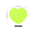 thumbnail image 3 of NUOLUX 3pcs Heart-shaped Sticky Pads Posted Self-Adhesive Paper Notes Facilitated Stickers Notepads, 3 of 4