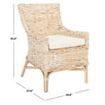 thumbnail image 5 of SAFAVIEH Cristen Rattan Parson Chair w/ Cushion, Natural White, 5 of 7