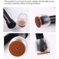 thumbnail image 5 of Protectores de suelo para patas de silla, 16 unidades de protectores de patas de silla de silicona transparente para suelos de madera dura con almohadillas de fieltro, fundas para patas de silla que, 5 of 5