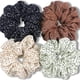 thumbnail image 1 of IVARYSS Coleteros extra grandes para cabello de mujer Premium satinado suave Jumbo Scrunchy XL 6 pulgadas gran banda elástica gruesa accesorios para el cabello paquete de 4 puntos, 1 of 5